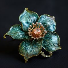 A delicate brooch adorned with hand painted porcelain roses, exuding vintage charm. Elegant Flower Enamel Pin Collectible, Victorian Style Wedding Brooch Enamel Pin, Victorian Wedding Enamel Brooch Pin, Victorian Style Wedding Enamel Brooch Pin, Elegant Enamel Flower Brooches, Formal Flower Enamel Brooches, Formal Flower-shaped Enamel Brooches, Vintage Rose Gold Brooches For Wedding, Vintage Rose Gold Wedding Brooches