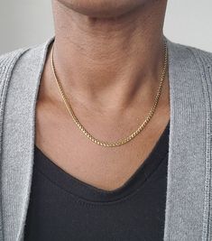 Gold curb chain, silver curb chain, stainless steel curb chain, everyday necklace, classic necklace, dainty gold necklace, non tarnish  This curb necklace is a classic jewelry piece that pairs well with any outfit. Wear alone and stacked with your other jewelry pieces.  -MATERIALS- Chain: Choose from gold plated over stainless steel or silver stainless steel. Each chain is finished with a lobster clasp. Chain is approximately 3mm. -CHAIN LENGTH-  Please select your chain length from the drop down. If you'd like a custom length, please indicate your desired length in the notes section at check out.   -GIFT OPTION- If this is a gift, please provide the recipients address as the shipping address. Or send us a convo with the recipients address we will gladly change the address for you.  Please Classic Jewelry Pieces, Gold Curb Chain, Classic Necklace, Dainty Gold Necklace, Chain Silver, Everyday Necklace, Classic Jewelry, Necklace Dainty, White Gift Boxes