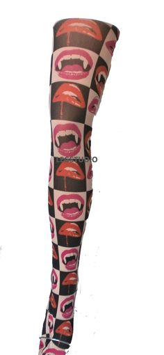 This Womens Tights item by LEGSTUDIO has 101 favorites from Etsy shoppers. Ships from United Kingdom. Listed on Nov 25, 2023 Coloured Tights Outfit, Plus Size Emo, Clothes On White Background, Unique Tights, 1950s Halloween, Funky Tights, Halloween Clothes, Vampire Teeth, Vintage Pop Art