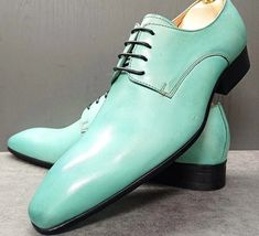 Introducing our Fashion Men's Leather Shoes in a Stylish Light Green and Black Design! Are you ready to elevate your style game? Fashion Men's Leather Shoess in a striking light green and black color combination are the perfect choice for the modern man who values elegance and sophistication. Whether you're dressing up for a wedding, making a statement in the office, or sealing the deal in a crucial business meeting, these lace-up pointed toe dress shoes are your ideal companions. Shoes Type: Ox Green Leather Formal Dress Shoes, Green Leather Dress Shoes For Business, Green Leather Dress Shoes For Formal Occasions, Green Leather Business Shoes With Leather Sole, Green Leather Shoes With Leather Sole For Business, Green Leather Sole Oxfords For Business, Green Leather-sole Oxfords For Business, Green Leather Business Shoes, Green Leather Sole Pointed Toe Dress Shoes