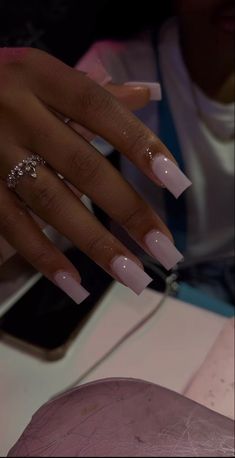 Art Noel, 2023 Nail, Inspiration Nails, Milky Nails, Art 2023, Style Nails, Aesthetic Nails, Colored Acrylic Nails, French Tip Acrylic Nails