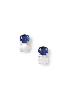 Color_Sapphire/White Sapphire Pearl Earrings, Classic Blue Round Pearl Earrings, Luxury Sapphire Round Beads Jewelry, Blue Luxury Pearl Earrings With Gemstone, Luxury Blue Gemstone Pearl Earrings, White Pearl Earrings, White Pearl Earring, White Opal, White Pearl