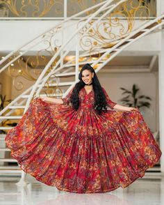 Elegant Red Habesha Chiffon Multicolor Bohemian Habesha Kemis For Festive Season, Traditional Multicolor Habesha Kemis For Festivals, Multicolor Folk Habesha Kemis For Festivals, Ethiopian Traditional Dress Shifon, Ethiopian Dress Modern 2022, Ethiopian Dress, Elegant Red, Dress Crafts, Wedding Dresses Simple