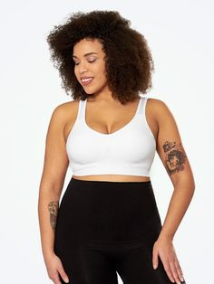 Truekind Daily Comfort Wirefree Shaper Bra Compression Shapewear With Built-in Bra For Yoga, Shapewear With Built-in Bra For Yoga, Supportive Stretch Bra With Built-in Padding, Micro-elastic Sports Bra With Built-in Bra, Fitted Full Coverage Sports Bra With Built-in Padding, Supportive Sports Bra With Built-in Bra, Supportive Seamless Shapewear For Workout, Compressive Full Coverage Shapewear For Workout, Full Coverage Shaping Seamless Sports Bra