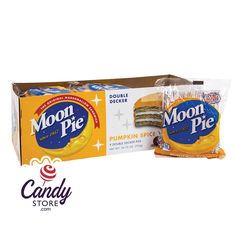 Moonpie Double Decker Pumpkin Spice 2.75oz - 81ct CandyStore.com Cocoa Spoons, Sixlets Candy, Haribo Candy, Banana Candy, Caramel Apple Dip, Honey Candy, Candied Lemons