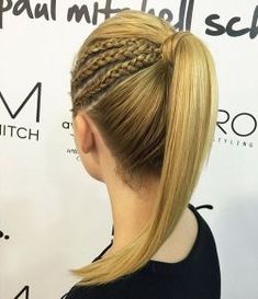 40 High Ponytail Ideas for Every Woman French Braid Hairstyles, A Ponytail, A Pony, Trending Hairstyles, Long Straight Hair