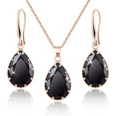 PRICES MAY VARY. [Crystal Jewelry Sets for Women]: Looking for an elegant and sophisticated way to accessorize for your special days? Look no further than Linawe Crystal Jewelry Sets! Our crystal set includes a pair of rhinestone dangle earrings and a diamond pendant necklace, the pear solitaire gemstone takes center stage on a dainty and appropriate medium size, sparkles as it lies perfectly on your neck and earrings. They combine classic style with modern sparkle to create a set that is sure t Amethyst Jewelry Set, Purple Pendant Necklace, Teardrop Diamond, Fake Jewelry, Crystal Jewelry Sets, Purple Necklace, Crystal Jewellery, Jewellery Sets, Women's Jewelry Sets