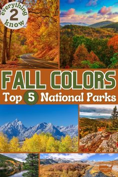 the top 5 national parks for fall colors