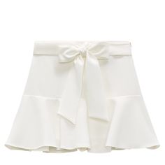 Brand New Christmas White Skirt, Elegant Ruffled Mini Skirt For Brunch, Elegant Summer Skort, Elegant Skort For Spring, Elegant Summer Skirted Skort, Elegant Flared Skort For Spring, Elegant Spring Ruffled Mini Skirt, Elegant Skirted Skort For Summer, Elegant Skirted Skort For Spring