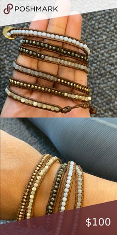 Wrap bracelet Multi color wrap bracelet Chan Luu Jewelry Bracelets Brown Hand-wrapped Wrap Bracelet, Elegant Brown Beaded Wrap Bracelet, Brown Hand Wrapped Bracelet Jewelry, Hand Wrapped Brown Bracelet Jewelry, Brown Hand Wrapped Bracelet, Earthy Beige Jewelry For Everyday Wear, Earthy Everyday Beige Jewelry, Elegant Adjustable Wrap Bracelet With Natural Stones, Elegant Adjustable Brown Beaded Bracelets