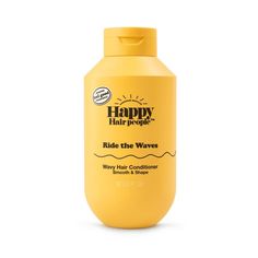 Wavy hair conditioner for bouncy, energized waves that are oh-so-smooth. This wave conditioner is all about effortless wavy shapes, weightless hydration & keeping frizz at bay (when used as part of the Ride the Waves duo). This feel-good fragranced conditioner is boosted with Orange oil. A sunny warm scent, powered by happy MoodScentz™+¹, an advanced mood-boosting fragrance technology. We are the Happy Hair People™ & we're on a mission to bring you good hair days with joyful bursts of happiness. Wavy Hair Conditioner, Hair Care Wavy, Hair Cleanse, Good Hair, Happy Hair, Orange Oil, Good Hair Day, Hair Cream, Cruelty Free Beauty