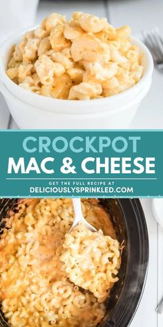 Craving a warm dinner idea? This easy pasta recipe for macaroni and cheese is a perfect winter dish! It's one of the best comfort food recipes in the crockpot. Creamy and cheesy, this Slow Cooker Mac & Cheese is pure heaven! Crockpot Macaroni And Cheese, Crockpot Mac And Cheese Recipe, Mac N Cheese Crockpot, Crockpot Macaroni, Crockpot Mac N Cheese Recipe, Thanksgiving Crockpot Recipes, Crockpot Mac And Cheese, Crockpot Appetizers, Macaroni Cheese Recipes