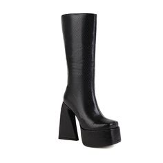 Looking for a little extra height? Check out our 5 Inch Platform Boots! With their square toe and block heel. these boots are both stylish and comfortable. They're perfect for a night out on the town or even just a casual day at work. And they come in black. so they'll go with practically anything in your wardrobe. Upper: Microfiber Lining: PU Outsole: Rubber Toe: Square Toe Closure: Zip Color: Green. Black. Red. White Heel: 14cm/5.5'' Platform: 5cm/2'' Shaft: 30cm/11.8'' Circumference: 35cm/13. Red Blue White, Boots For Women, Boots For Sale, Platform Boots, Casual Boots, Bosnia And Herzegovina, Brunei, Packing List, High Boots