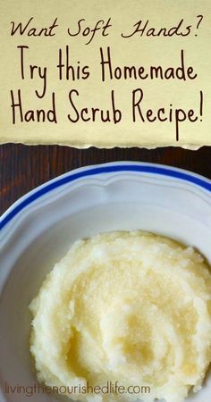 Homemade Hand Scrub, Hand Scrub Recipe, Hand Scrub Diy, Hand Scrub Homemade, Homemade Skincare, Homemade Scrub, Spa Night, Hand Scrub, Diy Scrub