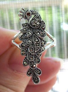 #eBay #eBayStore #Marcasite #Ring #Sterling #CubicZirconia #Simulated #SterlingSilver #Prong #Peacock #Birds #Round #tweetiesfashionringsnthings Round Bird, Peacock Ring, Marcasite Jewelry, Marcasite Ring, Rings Jewelry Fashion, Ring Sizes, Jewelry Ideas, Sterling Silver Ring, Fashion Watches