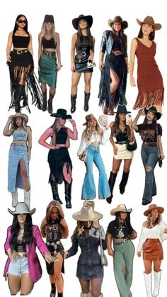 Cowgirl Style Outfits Party, Country Dance Outfit, Western Birthday Outfit, Cowgirl Party Outfit, Western Outfits Women Party, Cowboy Outfits For Women, Cowgirl Outfits Party, Cowgirl Outfits Halloween, Cowgirl Style Outfits