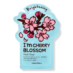 I Am Sheet Mask - I'M REAL SHEET MASK CHERRY BLOSSOMBenefitsTransforms dull and tired skin into healthy, moisturized skin in as little as 20 minutes.Key IngredientsCherry Blossom Extract - brightens and illuminates complexion.Formulated WithoutParabensSulfatesAlcoholBenzophenoneTriethanolamineTalcColor additives - I Am Sheet Mask Sheer Mask, Birthday October, Essence Water, October 5th, Peach Fruit, Cherry Fruit, Sheet Masks, Peppermint Leaves, Dry Face