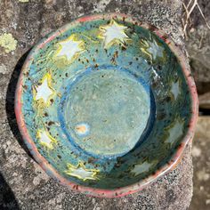 Earthy Celestial Ceramic Bowl Small Handmade Ceramic Eye, Handmade Ceramic Bowl, Moons And Stars, New Ceramics, Handcrafted Ceramics, Ceramic Bowl, Eye Art, Handmade Ceramic, Ceramic Bowls