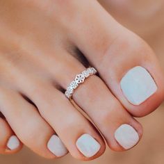 Wedding Anklets, Foot Ring, Open Rings, Silver Toe Rings, Cute Toes, Engagement Jewelry, Design Simple