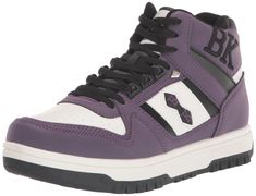 PRICES MAY VARY. Synthetic Nubuck Upper Cushioned Insole Rubber Outsole Padded Collar and Tongue Breathable Lining Purple Air Jordans, British Knights, Trainers Fashion, Kids Luggage, Athletic Fashion, Luxury Store, Top Women, Fashion Sneakers, Skate Shoes