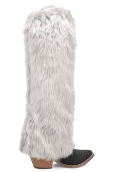 Embrace your "Fancy and Fabulous" vibe with the Snuggles leather boot. This 18-inch head-turner will keep you comfy and chic all season long. The supple leather upper is playfully paired with a flirty faux fur cuff, for a rich and unexpected mix. Sporting a 2 1/2-inch heel and a sharp snip toe, these boots are more than just a fashion statement; they're a must-have for fashion risk-takers. Foot: Suede Leather Shaft Height: 18" Circumference: 16" Heel Height: 2 1/2" Insole: Cushion Comfort Insole Party Boots With Faux Fur Lining, Faux Fur Boots For Party And Fall Season, Fall Party Boots With Faux Fur, Boujee Style, Dingo Boots, Bad And Boujee, 2 Inch Heels, Leather Boot, Bag Set