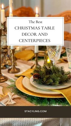 the best christmas table decor and centerpieces