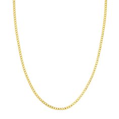 Gold Curb Chain Necklace | Lisa Robin Classic 14k Gold Cuban Link Necklace With Oval Links, Classic 14k Gold Oval Link Cuban Necklace, Yellow Gold Curb Chain Link Necklace, Yellow Gold Cuban Link Curb Chain Necklace, Classic Cuban Link Necklace With Adjustable Chain, 14k Yellow Gold Cuban Link Necklace, Classic Yellow Gold Cuban Link Necklace, Adjustable Yellow Gold Cuban Link Necklace, 14k Yellow Gold Curb Chain Necklace