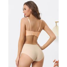 This underwire bra features lift and support. U-shaped back provides smoother and stylish flexibility for low-back garments. Perfect for any occasions like party, culb, yoga, running, biking, dance, walking, aerobics, or daily use. 4 rows of hook & eye back closure for sizes 38B, 40B, 36C, 38C, 40C, 38D, 40D. Push-up Shapewear, Bra Friendly, Shaping Full Coverage Bra, Underwire Shapewear With Padded Cups, Fitted Solid Bra With Removable Pads, Fitted Seamless Underbust Bra, Fitted Beige Shapewear Bra, Beige Fitted Shapewear Bra, Underwire Padded Cups Shapewear Bra, Shapewear Bra With Padded Underwire Cups