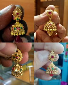 Antique Jumka, Cheap Gold Jewelry, Gold Jewellery India, Gold Earrings For Kids, Ear Tops, Earrings For Kids, Salwar Neck Designs, Gold Jewels Design, Gold Jewelry Outfits