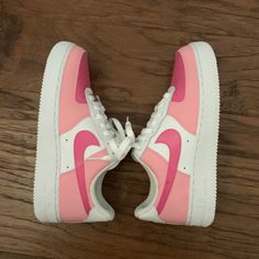 Reposhing This Item I Purchased From @Amandaleemott. Loved It, But Ready To Rotate For Something New. Slight Paint Chipping, Still Good Condition! Questions? Leave A Comment Below! Pink Nike Air Force 1, Pink Nike Air, Shoes Customized, Nike Air Force 1 07, Pink Nike, Pink Nikes, Nike Air Force 1, Nike Air Force Sneaker, Air Force 1