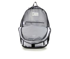 Synthetic upper,Adjustable padded shoulder straps,Approx. 18 1/2 inch H x 14 inch W x 4 1/2 inch D,Large zipper compartment with laptop pocket,Inside pocket for added storage,Multiple zipper compartments and pockets,Side mesh pockets,Padded back pannel for added comfort,Synthetic lining,Top loop handle,Handwash,adidas® branding details | Adidas Prime VI Backpack in White Black Lunch Box Backpack, Shoe Carnival, Laptop Pocket, Inside Pocket, White Black, White And Black, Buy Online, Laptop, Backpacks