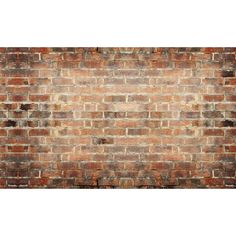 an old brick wall is shown in this image