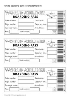 two boarding cards with the words world airline and boarding pass