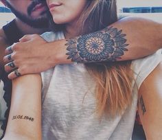 // aubrianneke ❁ Geniale Tattoos, Mandala Tattoo Design, Wrist Tattoo, Bohol, Forearm Tattoo Men, Trendy Tattoos, Mandala Tattoo, Mandala Drawing, Forearm Tattoos