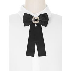 Suitable for daily use, it is a good gift for your friends. Perfect for parties, weddings, everyday office work, or other occasions. Wear it with stand-collar shirts, sweaters, blouses, and dresses for an elegant look and added glamour. Specification: 1. Clip closure on ribbon back, which can pin your bow tie faster and easier. 2. Nice Accessories: Match with a collar shirt, sweater, blouse, and dress to increase your elegant personality. 3. Add this fancy bow brooch to make daily life more inte Black Ties Jewelry For Gift, Black Jewelry With Ties For Gifts, Gift Black Jewelry With Ties, Black Brooch With Decorative Bow Gift, Black Brooch With Decorative Bow As Gift, Black Bow Tie Jewelry For Party, Black Bow Tie Brooch For Wedding, Black Bow Tie Brooches For Wedding, Elegant Bow Tie Brooch For Gift