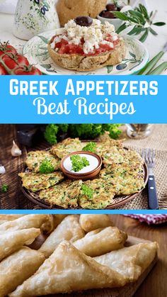 greek appetizers'best recipes, including pita breads and salads