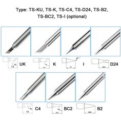 the different types of pens and pencils are shown in this diagram, which shows how they