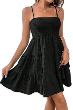 Black Strapless Summer Mini Dress, Casual Solid Color Strapless Mini Dress, Casual Solid Strapless Mini Dress, Casual Strapless Mini Dress In A Solid Color, Casual Strapless Mini Dress With Smocked Bodice, Black Strapless Dress With Smocked Bodice, Casual Ruched Smocked Stretch Dress, Casual Smocked Ruched Stretch Dress, Casual Stretch Smocked Ruched Dress