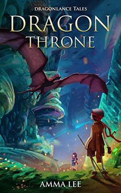 the book cover for dragon throne, with an image of a man standing in front of a