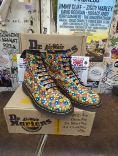 Retro Multicolor Boots For Fall, Multicolor Retro Boots For Fall, Vintage Multicolor Boots For Fall, Retro Multicolor Boots With Round Toe, Retro Multicolor Boots For Winter, Retro Multicolor Round Toe Boots, Retro High-top Boots For Fall, Vintage High-top Boots For Spring, Retro High-top Winter Boots