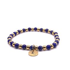 Blue Lapis Lazuli and Gold Beaded Stretch Bracelet Accented with 18K gold filled 4mm beads 4mm deep blue lapis beads Every bracelet I design is carefully thought out and crafted. Each individual bead is selected for its color, vibrancy, and size. I pay careful attention to how each bracelet lays on the wrist, how they nestle together as a stack, and how comfortable they are to wear together and individually. size: small 6.5" - 7"size: med 7" - 7.5" Lapis Lazuli Blue, Lapis Jewelry, Lincoln Nebraska, Blue Lapis Lazuli, Blue Lapis, Beaded Stretch Bracelet, Fun Earrings, Blue Bracelet, Bracelet Stack