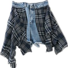 Stretch Denim Jean Shorts For Fall, Relaxed Fit Denim Patchwork Bottoms, Relaxed Fit Denim Bottoms With Patchwork, Summer Denim Pants With Patchwork, Mid-rise Denim Shorts For Fall, Summer Denim Patchwork Pants, Summer Patchwork Denim Pants, Fall Plaid Patchwork Bottoms, Casual Plaid Patchwork Bottoms