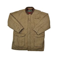 Description Vintage Workwear Field Jacket - Brown, XL. Embrace rugged outdoor style with this Vintage Workwear Field Jacket in a rich brown hue. Designed for durability and practicality, this jacket is ideal for outdoor adventures and combines classic workwear aesthetics with functional features. Key Features: Condition: Great vintage condition with authentic wear as shown in images Material: Cotton Size on Label: XXL Recommended Size: XL Features: Corduroy collar  Measurements: Length: 86 cm Ch Brown Cotton Utility Jacket For Outdoor, Casual Khaki Windbreaker For Hunting, Utility Hooded Sport Coat For Outdoor, Brown Fall Windbreaker For Outdoor Activities, Weatherproof Parka For Outdoor Work In Fall, Vintage Khaki Windbreaker For Outdoor, Brown Utility Jacket For Outdoor Work In Fall, Rugged Outerwear With Pockets For Outdoor Work, Rugged Outdoor Work Outerwear With Pockets