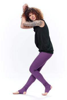 "We've repeatedly said that clothes designed for movement and relaxation should be something you can simply forget about. That's why we've kept a lot in mind - materials, colors, detailing - so that you don't have to. And yet, there's simply something unforgettable about these leggings that are a bow to comfort and a nod to fashion. Comes in its own signature black canvas zip bag. We're sure you'll appreciate the special touch and have a million great ideas about how to re-use and enjoy the bag Purple Stretch Athleisure Leggings, Purple Athleisure Leggings For Pilates, Purple Athleisure Tights For Pilates, Sporty Purple Yoga Leggings, Purple Yoga Activewear With 4-way Stretch, Purple Athleisure Yoga Tights, Purple 4-way Stretch Activewear For Yoga, Purple 4-way Stretch Yoga Activewear, Purple Full-length Athleisure Leggings