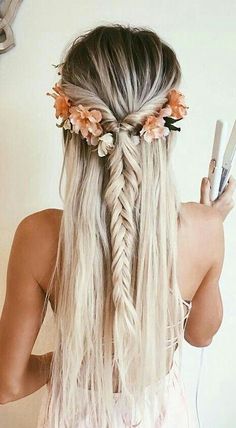 Fishtail Braid Hairstyles, Wedding Braids, Hairstyles Indian, Hairstyles Trendy, Wedding Guest Hairstyles, Best Wedding Hairstyles, Fishtail Braid, Long Hair Wedding Styles, Trendy Wedding Hairstyles