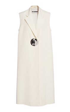 Long Silk-Blend Vest By Jil Sander | Moda Operandi Jil Sander Dress, Jil Sanders, Innovative Materials, Guilty Pleasures, Women Set