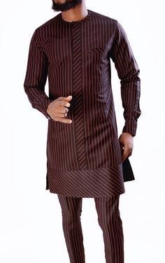 Neo Fashion, Wedding Suit Styles, Dashiki For Men, Kaftan Styles, African Suit