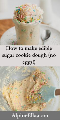 how to make edible sugar cookie dough no eggs