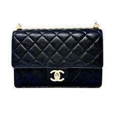 Chanel 2019 Quilted Small Chic Pearl Flap Bag with Interlocking CC Turn-lock and Gold-tone Hardware (with Dustbag) Designer = Chanel Color = Black Material = Leather Condition = Very Good Height = 6 Width = 8.5 Depth = 1.5 Class = Premier Location: Chicago Item Number: 19740-126 Item ID: 298142 Category: Shoulder Bag High-end Top Handle Bag With Cc Turnlock Closure, Designer Top Handle Flap Bag With Cc Turnlock, Designer Top Handle Flap Bag With Cc Turnlock Closure, High-end Rectangular Shoulder Bag With Cc Turnlock, High-end Bags With Cc Turnlock Closure And Double Flap, High-end Travel Shoulder Bag With Cc Turnlock Closure, High-end Black Flap Bag With Gold-tone Hardware, Designer Rectangular Shoulder Bag With Cc Turnlock Closure, Designer Evening Bag With Flap