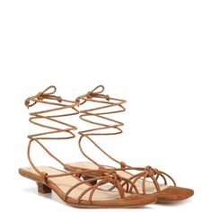 Brand New!! Your Go-To Shoe For Warm Weather Vacationing Has Arrived. Meet The Foley, A Strappy Tie-Up Sandal With A Squared-Off Toe And Petite 1/2″ Heel. Tie The Straps Together Around The Ankle Or Go For A Gladiator Look By Wrapping Up The Calf”Either Way, You’ll Get It Right. Sandlewood Suede Color Brown Lace-up Sandals With Leather Sole For Spring, Strappy Lace-up Sandals With Leather Sole For Spring, Summer Lace-up Sandals With Heel Loop, Brown Sandals With Wrapped Low Heel, Brown Low Heel Sandals With Wrapped Heel, Adjustable Low Heel Lace-up Sandals For Summer, Summer Lace-up Sandals With Wrapped Low Heel, Elegant Lace-up Brown Sandals, Brown Wrapped Heel Lace-up Sandals